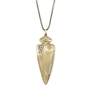 Kendra Scott Arrow Staley Necklace in Antique Brass